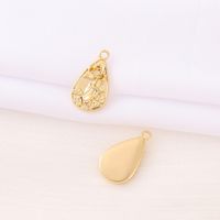 Modern Style Classic Style Water Droplets Flower 18K Gold Plated Copper Wholesale Jewelry Accessories main image 3