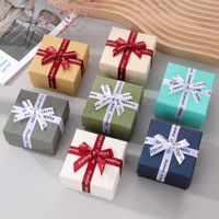 Simple Style Solid Color Paper Jewelry Boxes main image 6