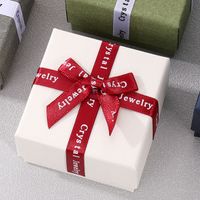 Simple Style Solid Color Paper Jewelry Boxes sku image 2