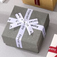 Simple Style Solid Color Paper Jewelry Boxes sku image 4