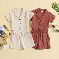 Simple Style Solid Color Boys Clothing Sets main image 6