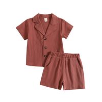 Simple Style Solid Color Boys Clothing Sets main image 5