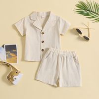 Simple Style Solid Color Boys Clothing Sets sku image 7