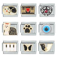 Titanium Steel Basic Plating Animal Heart Shape Jewelry Accessories main image 2