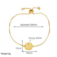 Copper 18K Gold Plated Simple Style Plating Geometric Bracelets main image 2