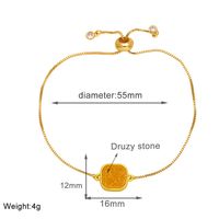 Copper 18K Gold Plated Simple Style Plating Geometric Bracelets main image 3
