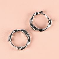 1 Pair Modern Style Simple Style Solid Color Polishing 304 Stainless Steel 18K Gold Plated Earrings sku image 5