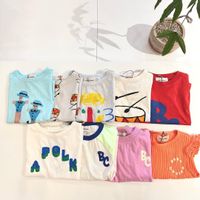 Cute Simple Style Animal Cartoon Round Dots Cotton T-shirts & Blouses main image 2