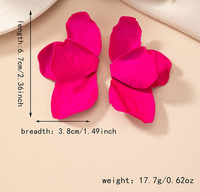 1 Pair Sweet Korean Style Flower Plating Alloy Drop Earrings main image 2