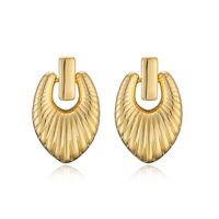 1 Pair Elegant Streetwear Heart Shape Plating Copper Gold Plated Ear Studs main image 6