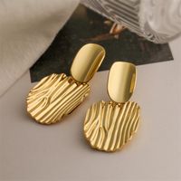 1 Pair Elegant Streetwear Heart Shape Plating Copper Gold Plated Ear Studs main image 4