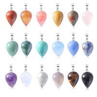 1 Piece 22*16mm Artificial Crystal Agate Water Droplets Pendant main image 1