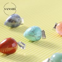 1 Piece 22*16mm Artificial Crystal Agate Water Droplets Pendant main image 5