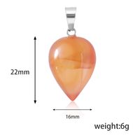 1 Piece 22*16mm Artificial Crystal Agate Water Droplets Pendant main image 2