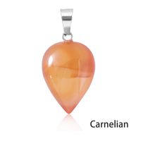 1 Piece 22*16mm Artificial Crystal Agate Water Droplets Pendant sku image 2