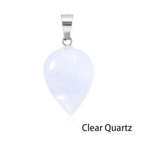 1 Piece 22*16mm Artificial Crystal Agate Water Droplets Pendant sku image 4