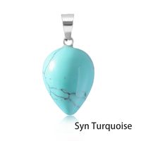 1 Piece 22*16mm Artificial Crystal Agate Water Droplets Pendant sku image 14