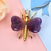 Simple Style Butterfly Amethyst Pendant Artificial Decorations sku image 6