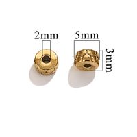 10 PCS/Package 304 Stainless Steel Gold Plated Solid Color Beads sku image 23