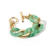 Cartoon Style Color Block Resin Plating Gold Plated Women's Bracelets main image 3
