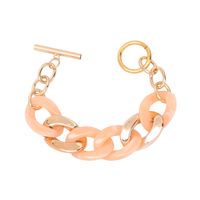 Estilo De Dibujos Animados Bloque De Color Resina Enchapado Chapado En Oro Mujeres Pulsera sku image 1