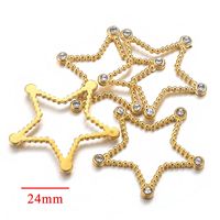 5 PCS/Package 304 Stainless Steel Zircon Solid Color Earring Card sku image 8