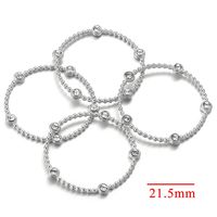 5 PCS/Package 304 Stainless Steel Zircon Solid Color Earring Card sku image 1