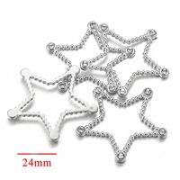 5 PCS/Package 304 Stainless Steel Zircon Solid Color Earring Card sku image 4