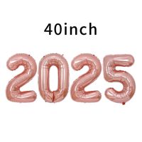 New Year Number Aluminum Film Party Balloons 4 Pieces sku image 21