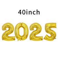 New Year Number Aluminum Film Party Balloons 4 Pieces sku image 22