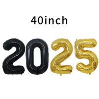 New Year Number Aluminum Film Party Balloons 4 Pieces sku image 28