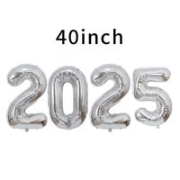 New Year Number Aluminum Film Party Balloons 4 Pieces sku image 20