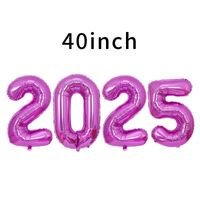 New Year Number Aluminum Film Party Balloons 4 Pieces sku image 25