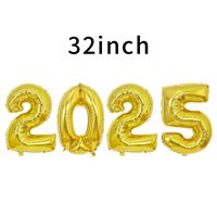New Year Number Aluminum Film Party Balloons 4 Pieces sku image 8