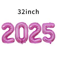 New Year Number Aluminum Film Party Balloons 4 Pieces sku image 12