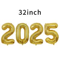 New Year Number Aluminum Film Party Balloons 4 Pieces sku image 7