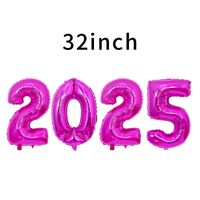 New Year Number Aluminum Film Party Balloons 4 Pieces sku image 14