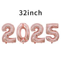 New Year Number Aluminum Film Party Balloons 4 Pieces sku image 10