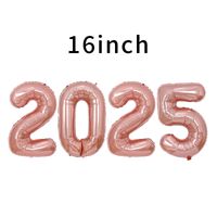 New Year Number Aluminum Film Party Balloons 4 Pieces sku image 2