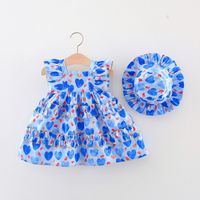 Princess Printing Cotton Girls Dresses main image 1