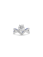 Crown V-Shaped Empty Support 18K Main Stone 1.00ct Auxiliary Stone Weight 4.17G Net Weight 3.88G sku image 1