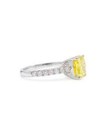 Yellow Diamond Ring Main Stone 2.04ct Auxiliary Stone Weight 3.32G Net Weight 2.85G main image 3