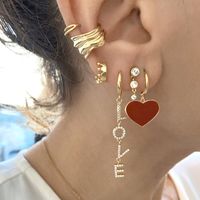 1 Pair IG Style Shiny Round Inlay Copper Zircon Drop Earrings main image 4