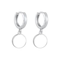 1 Pair IG Style Simple Style Round Enamel Copper Drop Earrings sku image 6