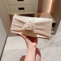 Apricot Polyester Solid Color Evening Bags main image 1