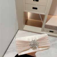 Apricot Polyester Solid Color Evening Bags main image 3