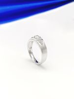 Man's Ring 18K Ring Main Stone 0.204ct Auxiliary Stone 12p0.042ct Total Weight 3.73G Net Weight 3.68G main image 2