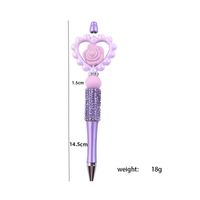 1 Piece Heart Shape Rose Learning Daily PVC Cute Ballpoint Pen main image 2