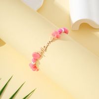 Cute Lady Sweet Letter Shell Arylic Imitation Shell Beaded Mother'S Day Women's Bracelets main image 1