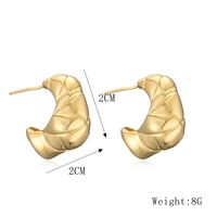 1 Paar Elegant Strassenmode Herzform Überzug Kupfer Vergoldet Ohrstecker sku image 3
